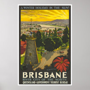 Brisbane Druck Australien Reiseplakat Australisch Poster