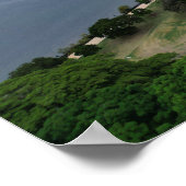 Brisbane Flussflugsicht auf neue Farm Poster (Ecke)