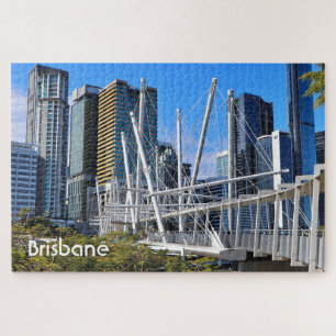 Brisbane: Kurilpa-Brücke und Gebäude Puzzle