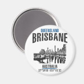 Brisbane Magnet (Vorderseite/Rückseite)