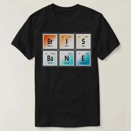 Brisbane Periodic Table T-Shirt (Design vorne)