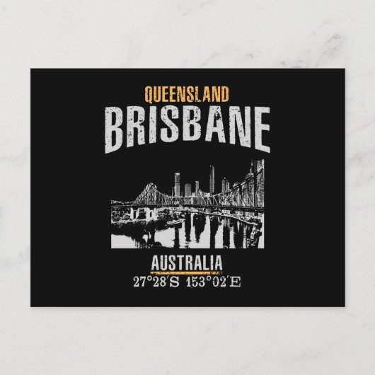 Brisbane Postkarte (Vorderseite)