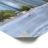 BRISBANE, QLD, AUSTRALIEN, WASSERFARBE POSTER (Ecke)