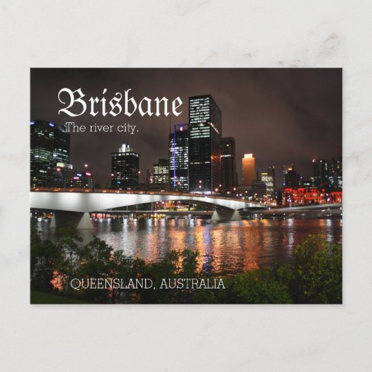 Brisbane Queensland Australien Postkarte (Vorderseite)