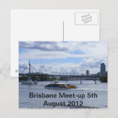 Brisbane Queensland Postkarte (Vorne/Hinten)