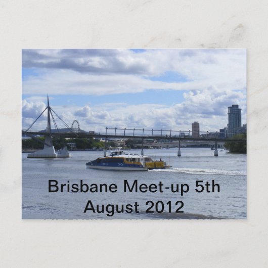 Brisbane Queensland Postkarte (Vorderseite)