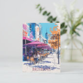 Brisbane Queensland Travel Postkarte (Stehend Vorderseite)