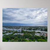 Brisbane River Aerial View von New Farm Poster (Vorne)