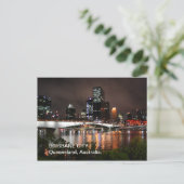 Brisbane River City at Night Postcard Postkarte (Stehend Vorderseite)