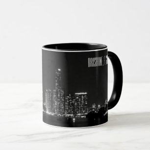 Brisbane Skyline Australien Classic Black and Whit Tasse