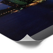 Brisbane Skyline bei Dämmerung, Australien Poster (Ecke)