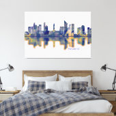 Brisbane Skyline Leinwanddruck (Insitu (Schlafzimmer))