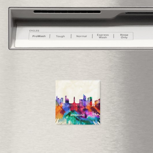 Brisbane Skyline Magnet (In Situ (Geschirrspüler))