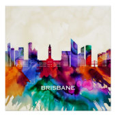Brisbane Skyline Poster (Vorderseite)