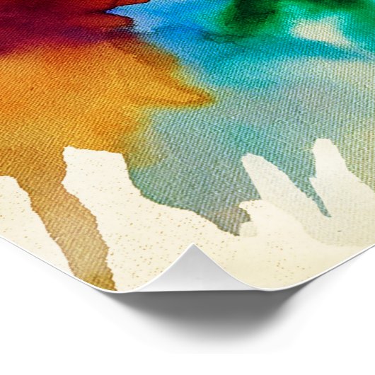 Brisbane Skyline Poster (Ecke)