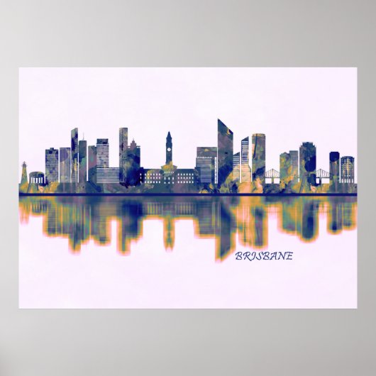 Brisbane Skyline Poster (Vorne)