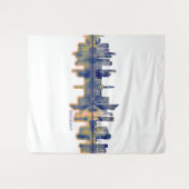 Brisbane Skyline Wandteppich (Vorderseite (Horizontal))