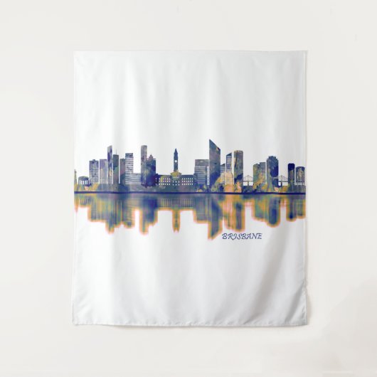 Brisbane Skyline Wandteppich (Vorderseite)