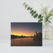 Brisbane Sonnenuntergang Postkarte (Stehend Vorderseite)