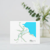 Brisbane U-Bahn Postkarte (Stehend Vorderseite)