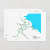 Brisbane U-Bahn Postkarte (Vorne/Hinten)