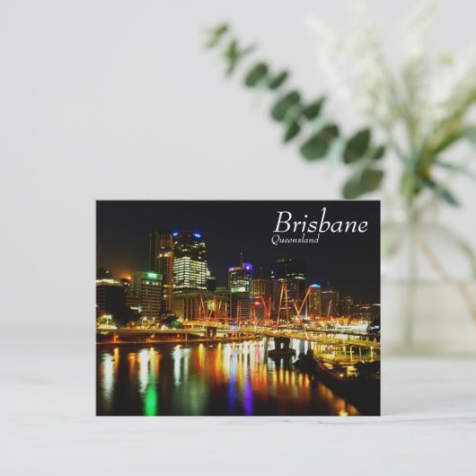 Brisbane um 1 Uhr Postkarte (Stehend Vorderseite)