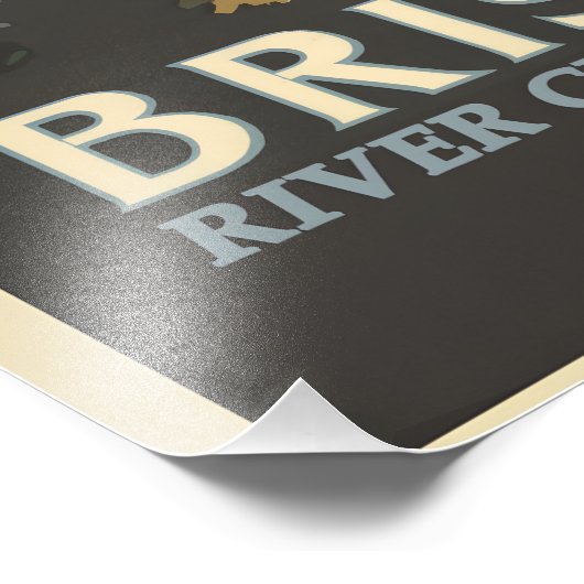 Brisbane Vintage Poster (Ecke)