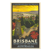 Brisbane Vintage Poster (Vorne)