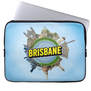 Brisbane winzig kleine Planet Wahrzeichen Architek Laptopschutzhülle