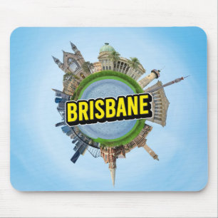 Brisbane winziger kleiner Planet Wahrzeichen Archi Mousepad