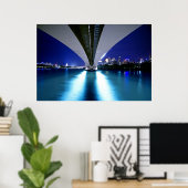 Brisbanes Captain Cook Bridge Poster (Heimbüro)