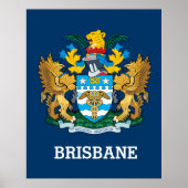 Brisbanes Wappen Poster (Vorne)