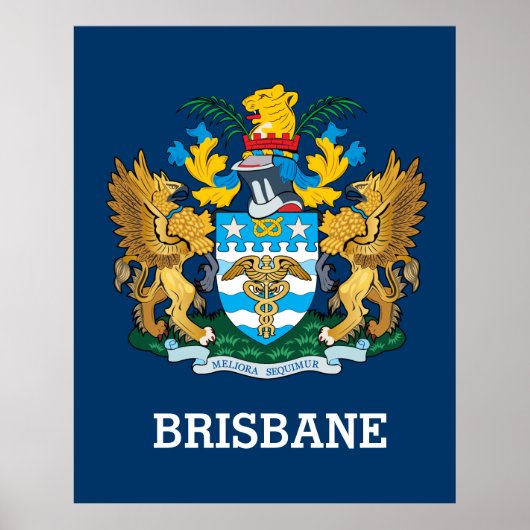 Brisbanes Wappen Poster (Vorne)