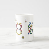 Briscola Aces - italienisches Kartendesign Porzellantasse (Vorderseite)