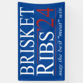 Brisket and Ribs 2024 "May the Best Meat Win" Banner (Vertikal)