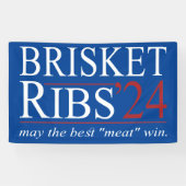 Brisket and Ribs 2024 "May the Best Meat Win" Banner (Horizontal)