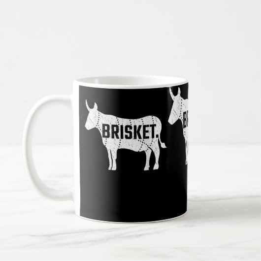 Brisket Barbecue Beef Grillen Pitmaster Geschenk Kaffeetasse (Links)