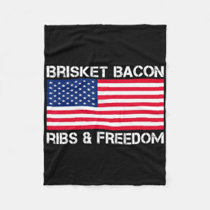 Brisket Bycon Ribs and Freedom Grill Grillen Meat Fleecedecke