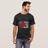 Brisket Hinterns Ribs and Freedom Grillen American T-Shirt (Vorne ganz)