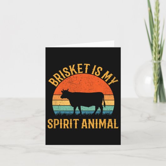 Brisket ist mein Geist Tier Karte (Vorderseite)