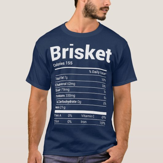 Brisket Nutrition Fakten Familien-Matching-Kostüm T-Shirt (Vorderseite)