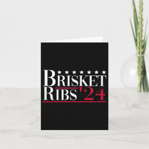 Brisket Ribs 2024 - Funny Grillen Barbecue Politic Karte