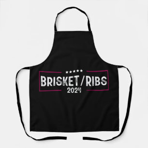 Brisket Ribs 2024 GRILLEN Barbecue politische Wahl Schürze