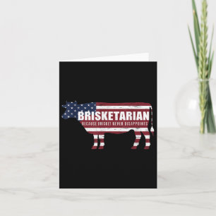 Brisketarian Brisket Grillen Spaß Crude Barbecue Karte