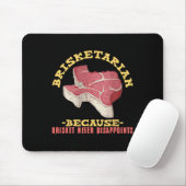 Brisketarian Funny Texas Grillen Meat Lover Mousepad (Mit Mouse)