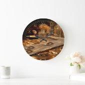 Briskport Futuristic City Große Wanduhr (Zuhause)