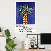 Brissago e Ronco s Ascona, Schweiz, Reisen Poster (Heimbüro)