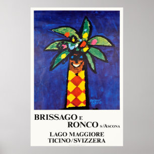Brissago und Ronco s Ascona,Schweiz,Reise Poster