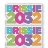 Brissie 2032 aufkleber (Vorderseite)