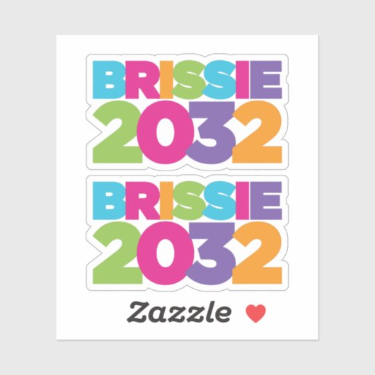 Brissie 2032 aufkleber (Blatt)
